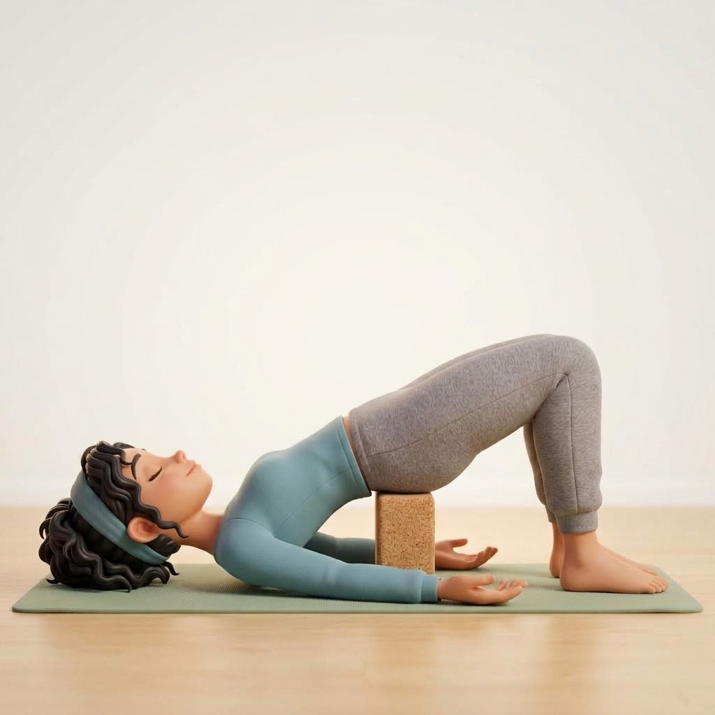 Pelvic Tilts on Back (Posterior Pelvic Rocking) demonstrating proper restorative posture