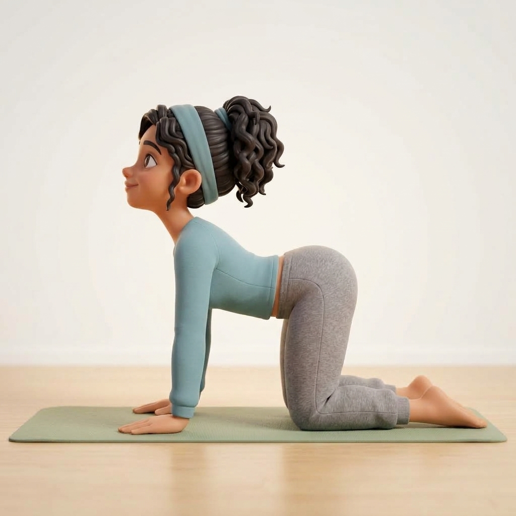 Tar Pit Yoga Mascot - Spine Wave